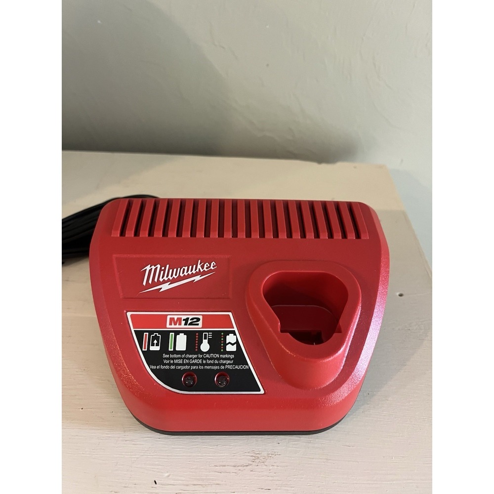Genuine Milwaukee 48-59-2401 M12 12V Lithium Ion Battery Charger 12 Volt